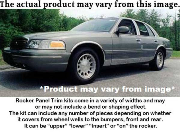 QAA - TH32359 Stainless Steel Rocker Panel Trim 12Pc 1992-1997 Ford Crown Victoria QAA