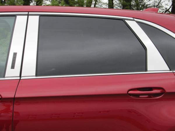 QAA - PP55611 Stainless Steel Pillar Trim 6Pc 2015-2024 Ford Edge QAA