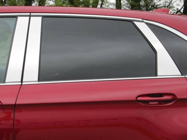 QAA - PP55613 Stainless Steel Pillar Trim 6Pc 2015-2024 Ford Edge QAA