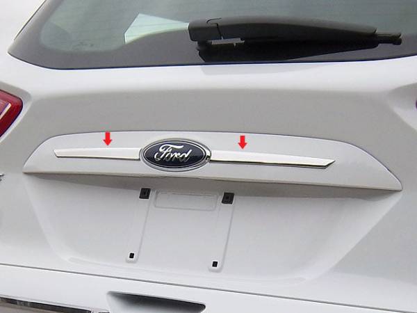 QAA - LB53360 Stainless Steel License Plate Bar Accent 2Pc 2013-2016 Ford Escape QAA