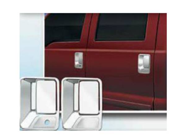 QAA - DH39323 Chrome Plated ABS plastic Door Handle Cover 8Pc 2000-2005 Ford Excursion QAA