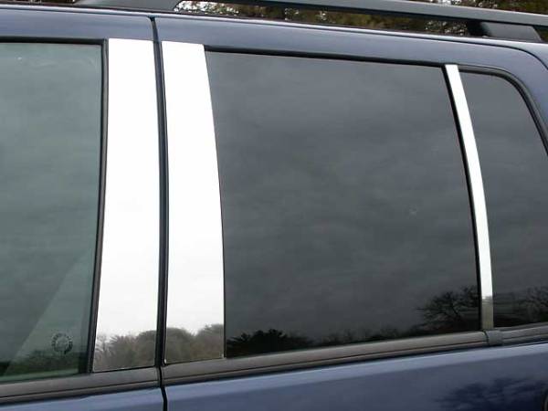 QAA - PP42643 Stainless Steel Pillar Trim 6Pc 2002-2010 Ford Explorer QAA