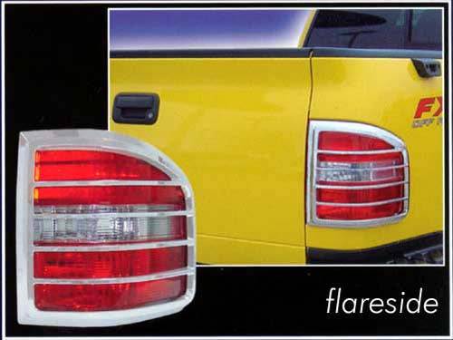 QAA - TL44309 Chrome Plated ABS plastic Tail Light Bezels 2Pc 2004-2008 Ford F-150 QAA