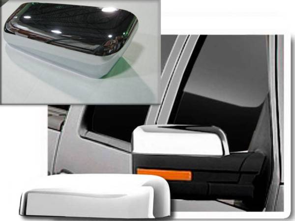 QAA - MC49307 Chrome Plated ABS plastic Mirror Cover 2Pc 2009-2014 Ford F-150 QAA