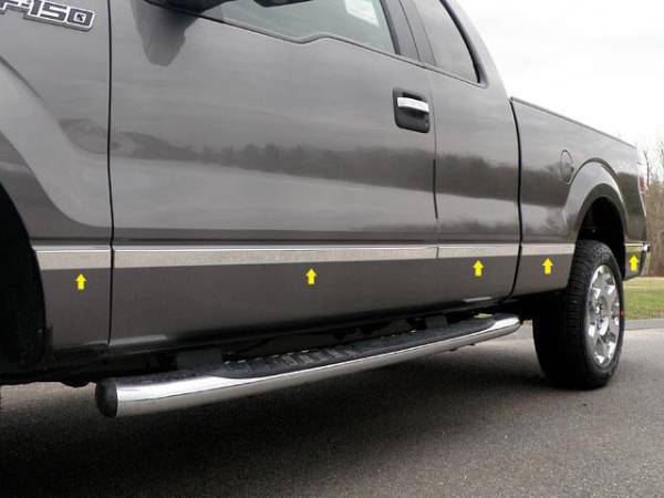 QAA - MI49311 Stainless Steel Molding Insert 10Pc 2009-2014 Ford F-150 QAA