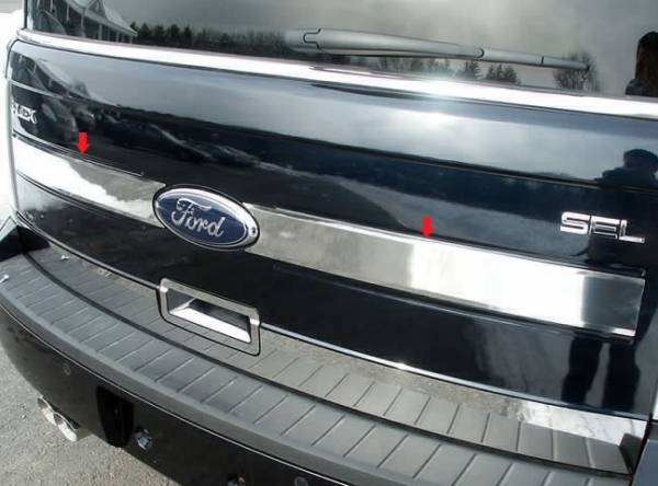 QAA - TP49340 Stainless Steel Trunk Accent Trim 2Pc 2009-2012 Ford Flex QAA