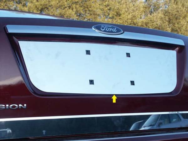 QAA - LP46390 Stainless Steel License Plate Bezel 1Pc 2006-2009 Ford Fusion QAA