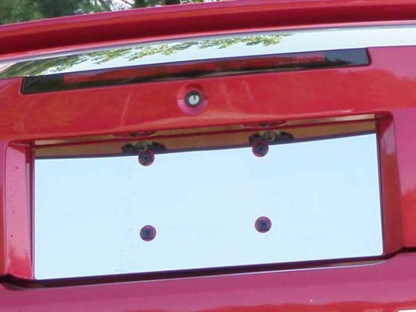 QAA - LP39351 Stainless Steel License Plate Bezel 1Pc 1999-2004 Ford Mustang QAA