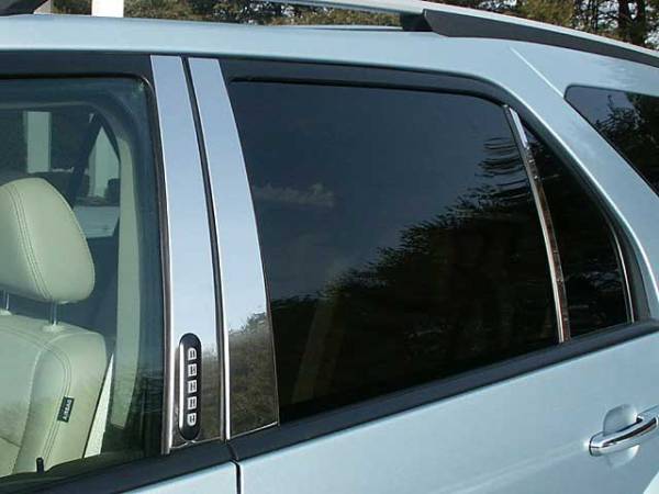 QAA - PP48356 Stainless Steel Pillar Trim 6Pc 2008-2009 Ford Taurus X QAA