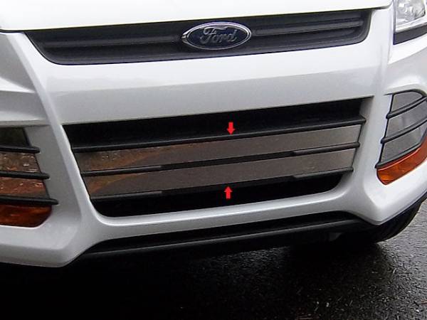 QAA - SG53361 Stainless Steel Grille Accent 2Pc 2013-2016 Ford Escape QAA