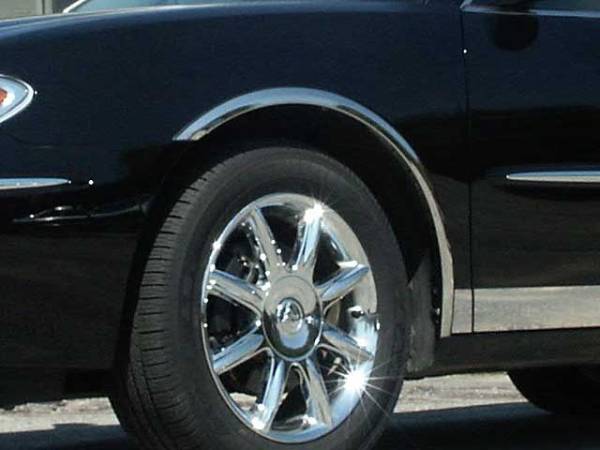 QAA - WZ45520 Molded Stainless Steel Wheel Well Fender Trim 4Pc 2005-2009 Buick LaCrosse QAA