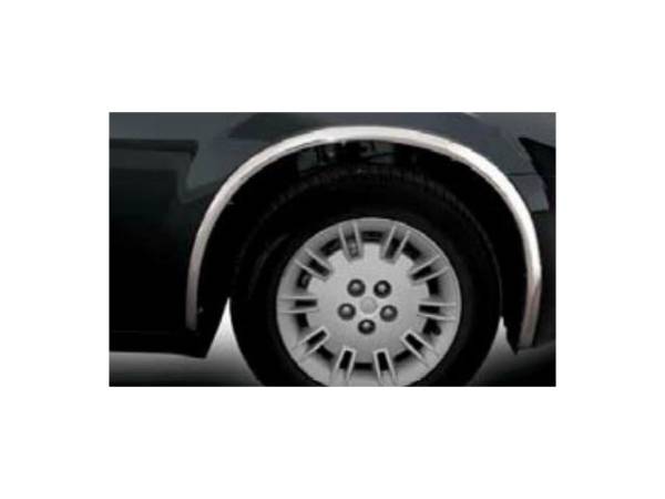 QAA - WZ45766 Molded Stainless Steel Wheel Well Fender Trim 4Pc 2005-2010 Chrysler 300 QAA