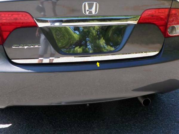 QAA - RD26214 Stainless Steel Rear Deck Accent 1Pc 2006-2011 Honda Civic QAA