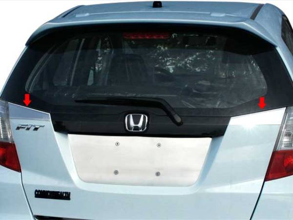 QAA - TP29220 Stainless Steel Trunk Accent Trim 2Pc 2009-2013 Honda Fit QAA