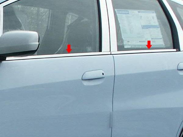 QAA - WS29220 Stainless Steel Window Sill Accent 4Pc 2009-2013 Honda Fit QAA