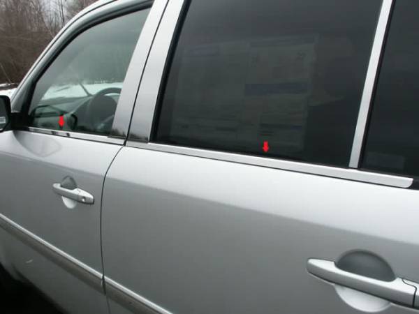 QAA - WS29260 Stainless Steel Window Sill Accent 4Pc 2009-2015 Honda Pilot QAA