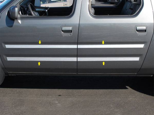 QAA - TH25240 Stainless Steel Rocker Panel Trim 8Pc 2006-2012 Honda Ridgeline QAA