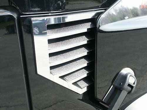 QAA - HV43002 Stainless Steel Cowl Vent Accent 2Pc 2003-2006 Hummer H2 QAA