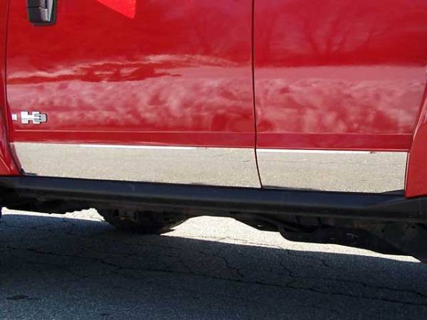 QAA - HV46301 Stainless Steel Rocker Panel Trim 4Pc 2006-2009 Hummer H3 QAA