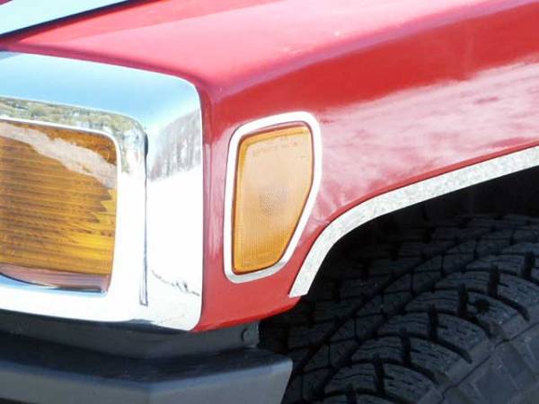 QAA - HV46305 Stainless Steel Marker Light Accent 2Pc 2006-2009 Hummer H3 QAA