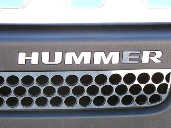 QAA - HV46307 Stainless Steel Graphic/Logo/emblem 6Pc 2006-2009 Hummer H3 QAA