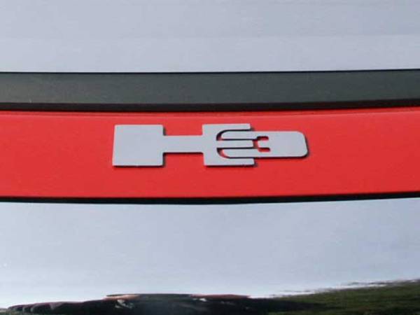 QAA - HV46308 Stainless Steel Graphic/Logo/emblem 2Pc 2006-2009 Hummer H3 QAA