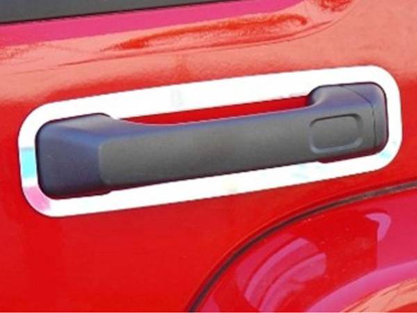 QAA - HV46313 Stainless Steel Door Handle Accent 4Pc 2006-2009 Hummer H3 QAA