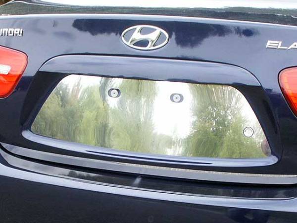 QAA - LP27340 Stainless Steel License Plate Bezel 1Pc 2007-2010 Hyundai Elantra QAA