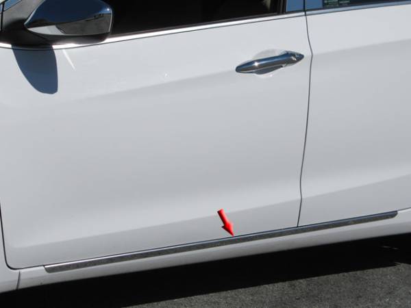 QAA - TH13346 Stainless Steel Rocker Panel Trim 2Pc 2013-2017 Hyundai Elantra QAA