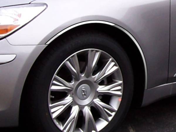 QAA - WQ29345 Stainless Steel Wheel Well Accent 4Pc 2009-2013 Hyundai Genesis QAA