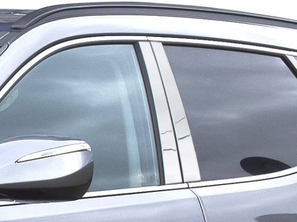 QAA - PP13335 Stainless Steel Pillar Trim 4Pc 2013-2018 Hyundai Santa Fe QAA