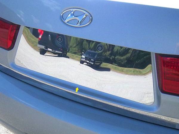 QAA - LP26360 Stainless Steel License Plate Bezel 1Pc 2006-2010 Hyundai Sonata QAA