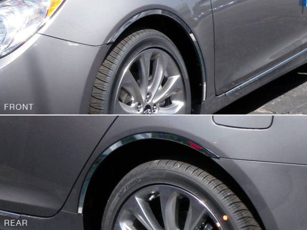 QAA - WQ11360 Stainless Steel Wheel Well Accent 4Pc 2011-2014 Hyundai Sonata QAA