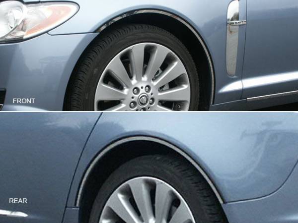 QAA - WQ29098 Stainless Steel Wheel Well Accent 4Pc 2009-2015 Jaguar XF QAA