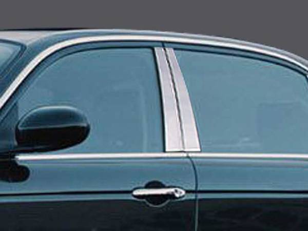 QAA - PP24094 Stainless Steel Pillar Trim 4Pc 2004-2009 Jaguar XJ QAA