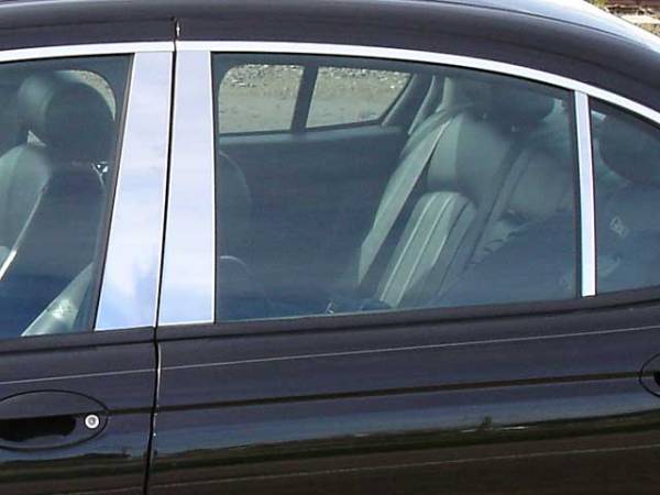 QAA - PP22094 Stainless Steel Pillar Trim 6Pc 2002-2009 Jaguar X-Type QAA