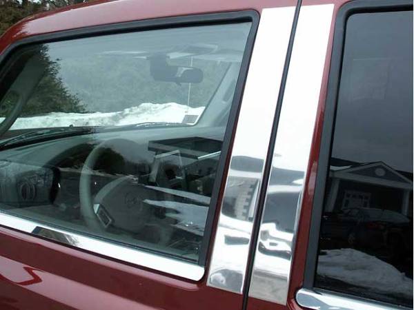 QAA - PP46095 Stainless Steel Pillar Trim 4Pc 2006-2010 Jeep Commander QAA