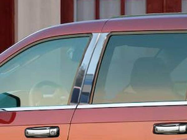 QAA - PP47080 Stainless Steel Pillar Trim 4Pc 2005-2010 Jeep Grand Cherokee QAA