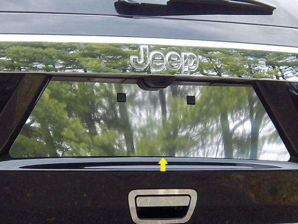 QAA - LP51080 Stainless Steel License Plate Bezel 1Pc 2011-2013 Jeep Grand Cherokee QAA