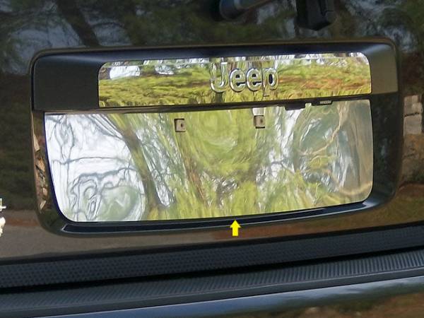 QAA - LP48070 Stainless Steel License Plate Bezel 1Pc 2008-2012 Jeep Liberty QAA