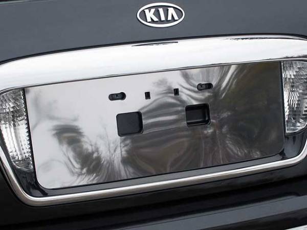 QAA - LP24800 Stainless Steel License Plate Bezel 1Pc 2004-2010 Kia Amanti QAA