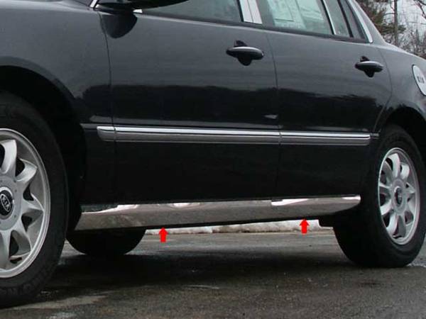 QAA - TH24800 Stainless Steel Rocker Panel Trim 4Pc 2004-2010 Kia Amanti QAA