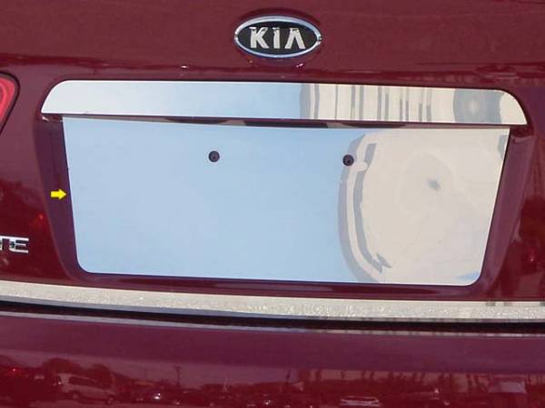 QAA - LP10810 Stainless Steel License Plate Bezel 1Pc 2010-2013 Kia Forte QAA