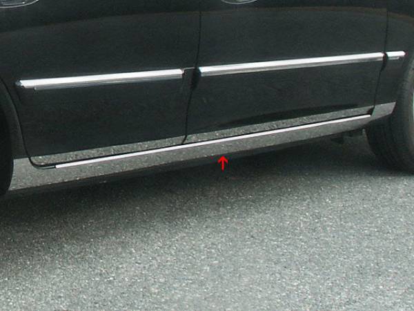 QAA - TH24805 Stainless Steel Rocker Panel Trim 8Pc 2001-2006 Kia Optima QAA