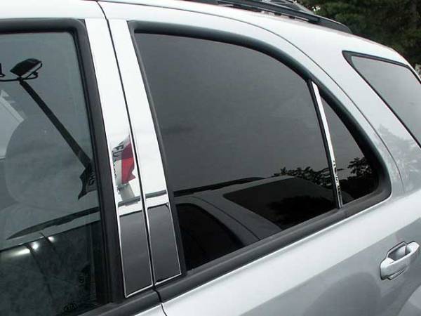 QAA - PP23821 Stainless Steel Pillar Trim 6Pc 2003-2006 Kia Sorento QAA