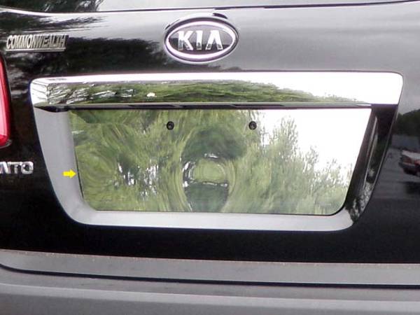 QAA - LP11820 Stainless Steel License Plate Bezel 1Pc 2011-2013 Kia Sorento QAA