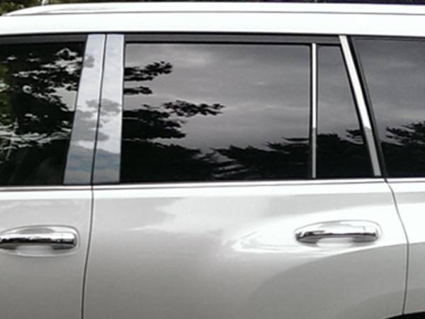 QAA - PP10124 Stainless Steel Pillar Trim 8Pc 2010-2020 Lexus GX460 QAA