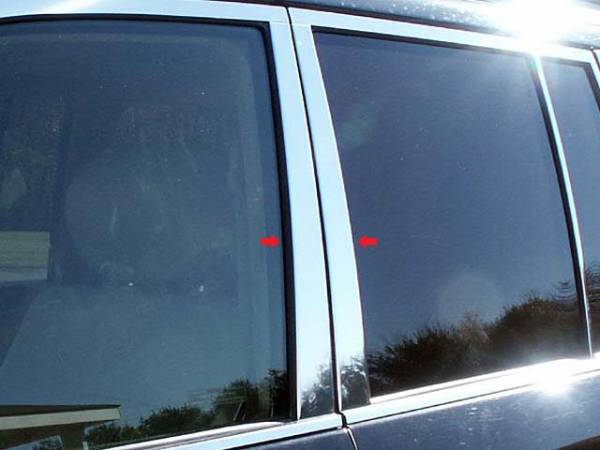 QAA - PP24120 Stainless Steel Pillar Trim 4Pc 2004-2007 Lexus LX470 QAA