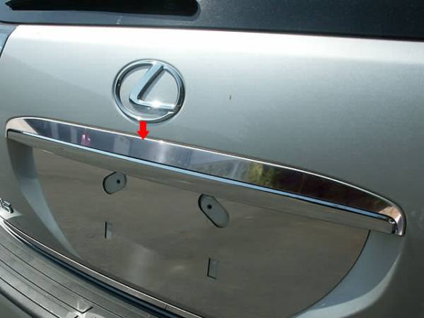 QAA - LB24125 Stainless Steel License Plate Bar Accent 1Pc 2004-2009 Lexus RX330, 2004-2009 Lexus RX350, 2004-2009 Lexus RX400h QAA