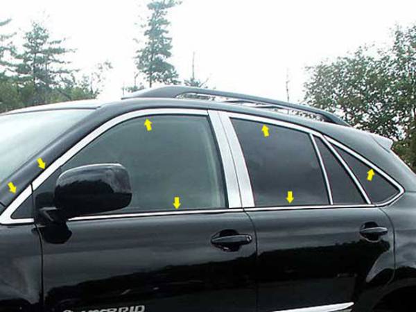 QAA - WP26126 Stainless Steel Window Accent Package 14Pc 2004-2009 Lexus RX330 QAA